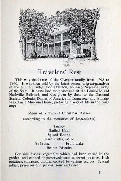 Nashville Seasons Cook Book 1966 | Junior League Vintage Sample Page