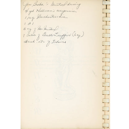 Nashville Seasons Cook Book 1966 | Junior League Vintage Handwritten Recipe