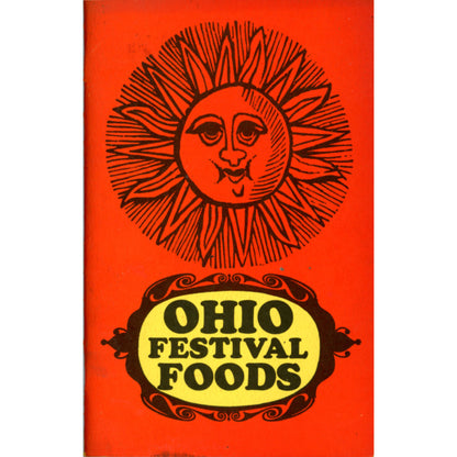 1968 Ohio Festival Foods cookbook with Midwestern recipes, festival traditions, and bold 60s design. Vintage regional cooking ephemera. Cover image