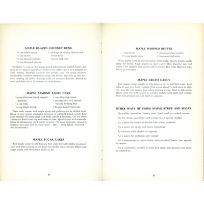 1968 Ohio Festival Foods cookbook with Midwestern recipes, festival traditions, and bold 60s design. Vintage regional cooking ephemera. Maple syrup recipes