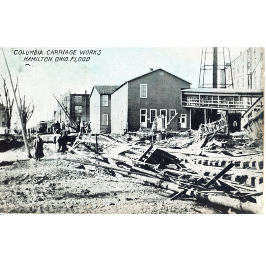 Ohio Hamilton 1913 Flood Columbia Carriage Works (Unknown Publisher)