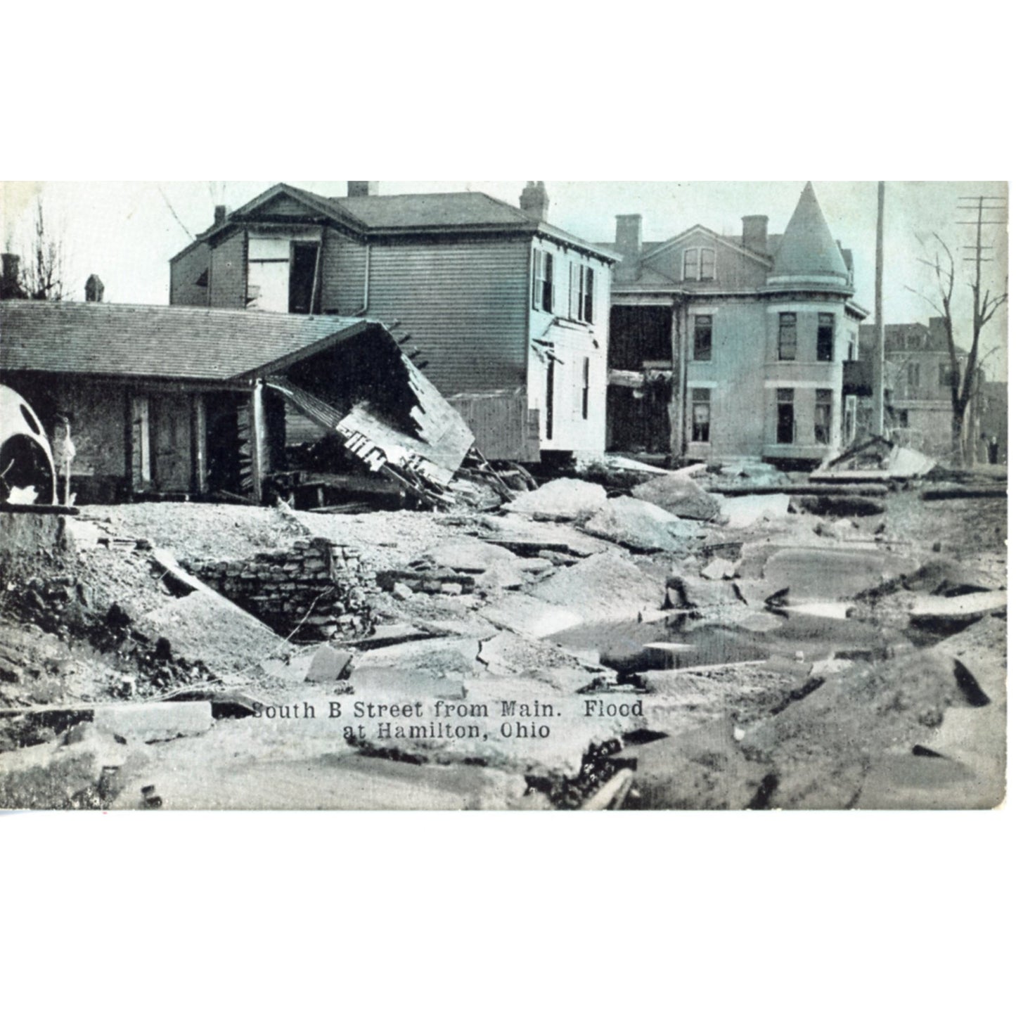 Ohio Hamilton 1913 Flood South B From Main (Unknown Publisher)