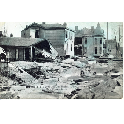 Ohio Hamilton 1913 Flood South B From Main (Unknown Publisher)