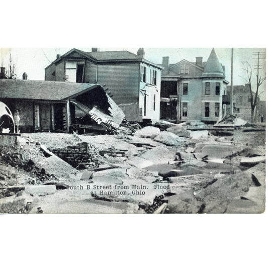 Ohio Hamilton 1913 Flood South B From Main (Unknown Publisher)