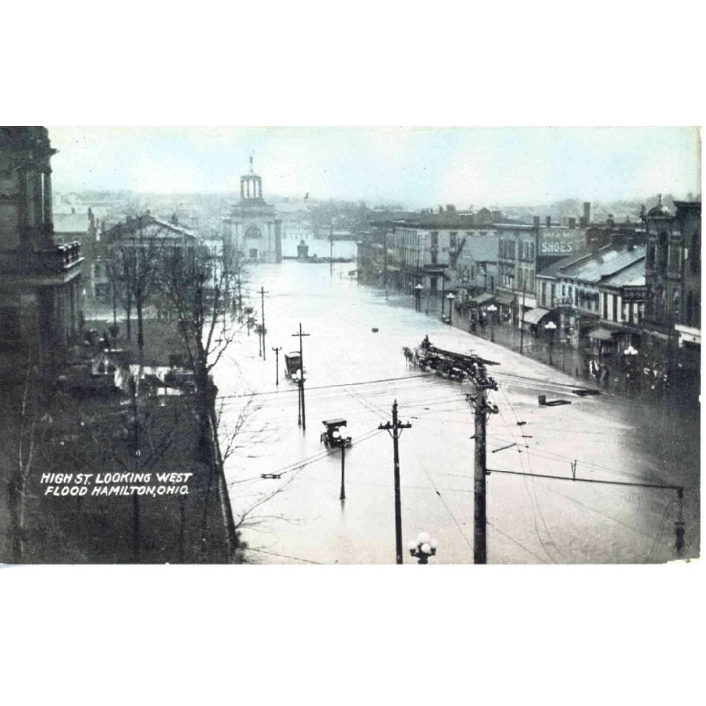 Ohio Hamilton 1913 Flood Ruins High Street Looking West (Feicke-Desch Printing)