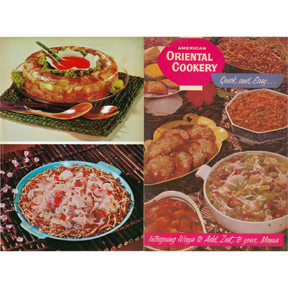 American Oriental Cookery (1962) Chun King & Mazola Recipe Booklet Cover Design Front and Back