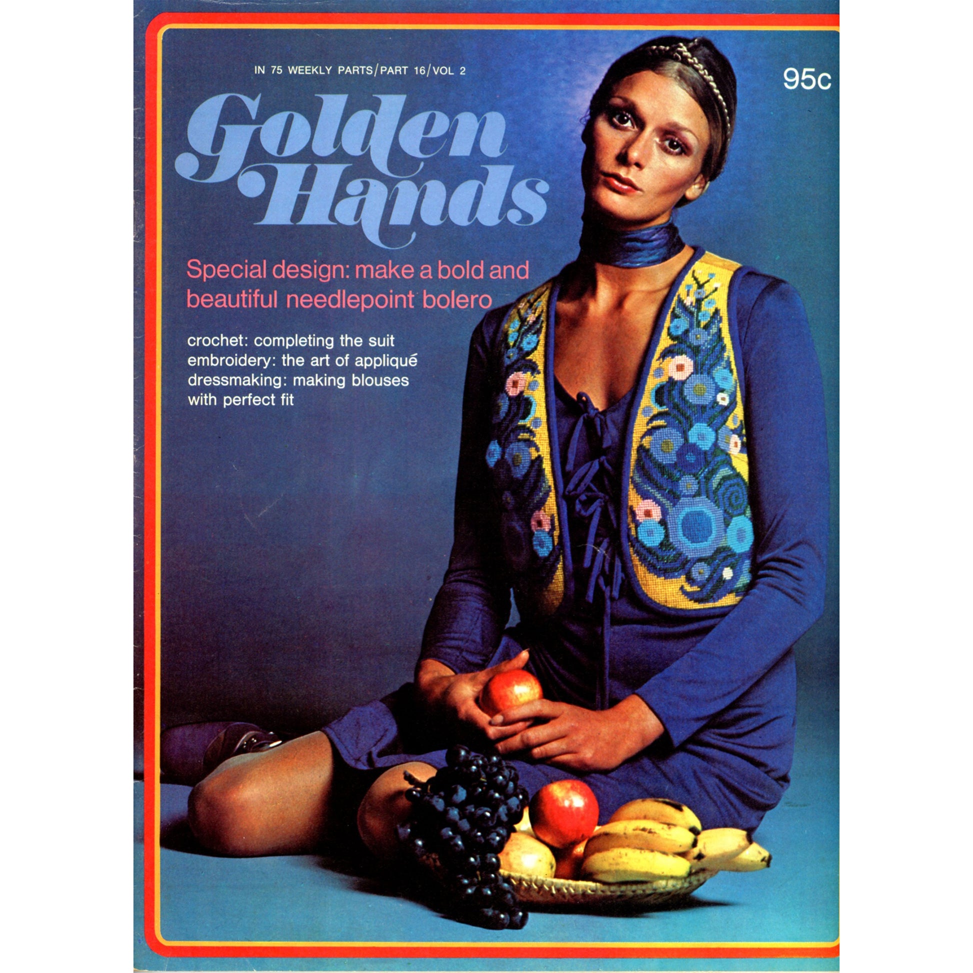 Golden Hands Volume 2 Part 16 craft magazines. Vintage 1970s knitting, sewing, crochet, and needlework patterns. 