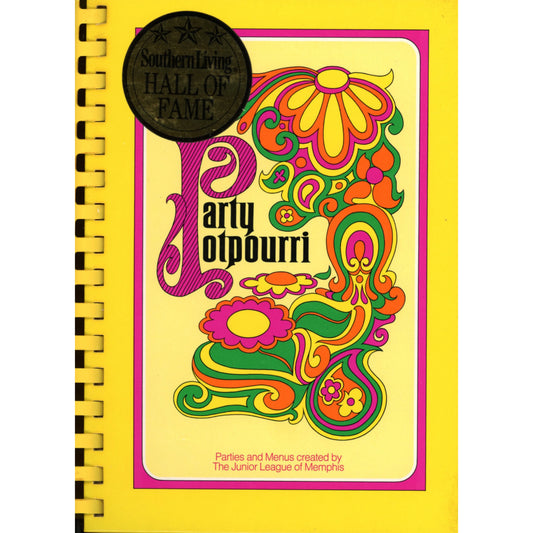 Party Potpourri Junior League of Memphis cookbook with 500+ recipes, menus, and party ideas. 1993 8th printing. Southern Living Hall of Fame winner.   Cover