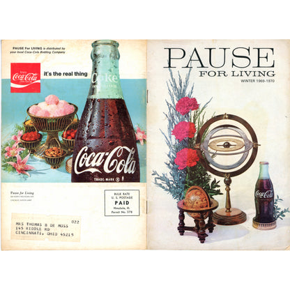Pause for Living Final Issue Winter 1969–1970 with Coca-Cola Farewell Letter Cover Spread