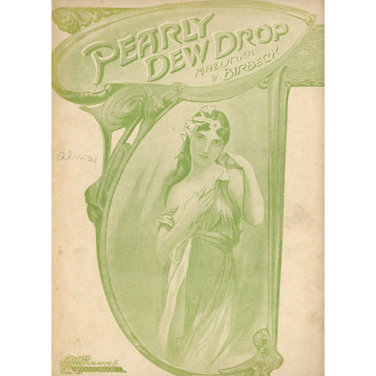PEARLY DEWDROP Mazurka de Salon Partition ©1897 par S. McIntyre Birbeck