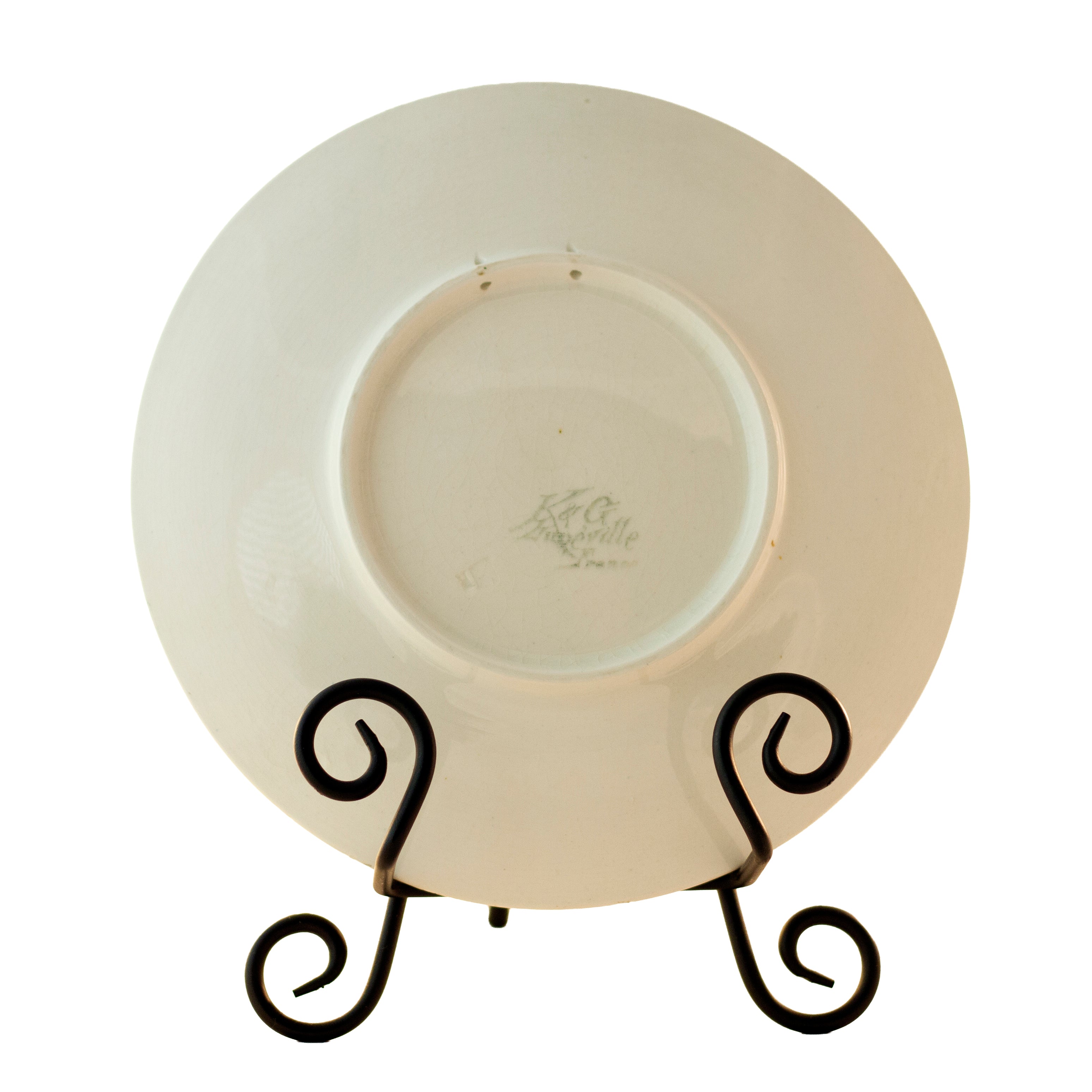 Antique K & G Lunéville Grape Plate, French Faience c.1900 – The
