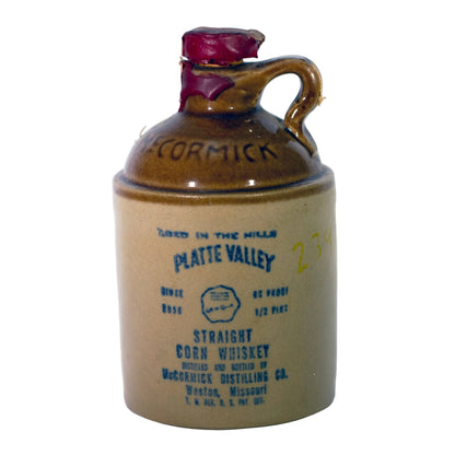McCormick Distillery PLATTE VALLEY Half-Pint Whiskey Vintage Jug