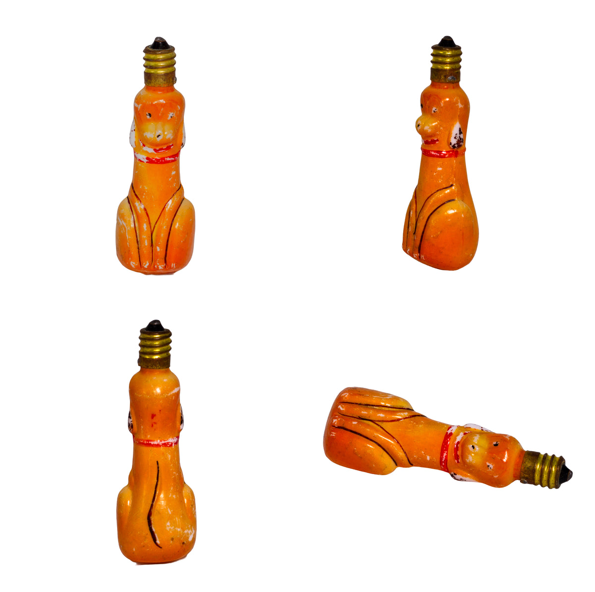 Look a Like Disney Christmas Light Bulbs (Set of 3) 1940s Pluto Dog 4 Views