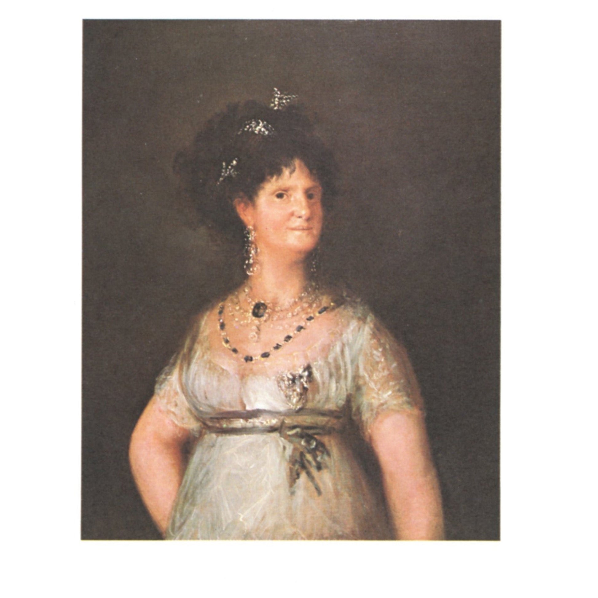 Goya "Queen Maria Luisa" Portrait Vintage Museum Postcard – Taft Museum Cincinnati