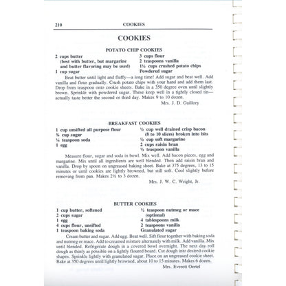 River Road Recipes II with 600+ classic Louisiana dishes. Junior League of Baton Rouge Hall of Fame cookbook. Potato Chip Cookies