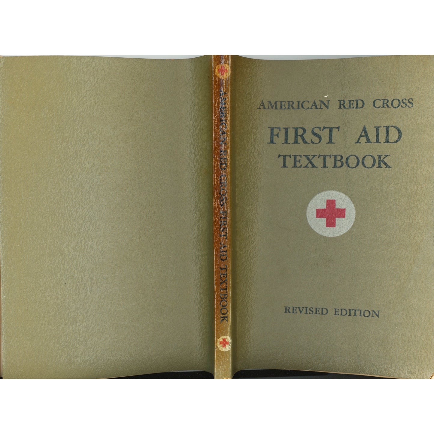 American Red Cross First Aid Textbook – Revised Edition (1945) Cover and Spine