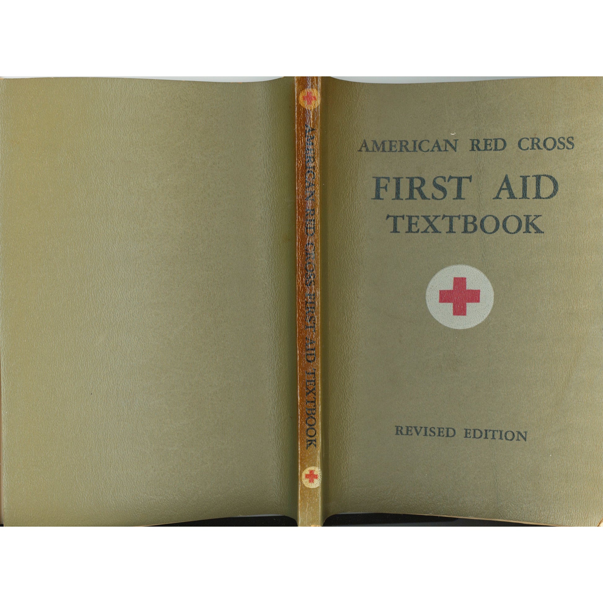 American Red Cross First Aid Textbook – Revised Edition (1945) Cover and Spine