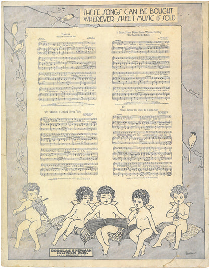 WHEN I COME BACK TO YOU by William Tracy & Jack Stern Vintage Sheet Music ©1918