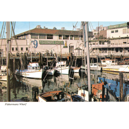 Fisherman’s Wharf – San Francisco Chrome Postcard C12285 Front
