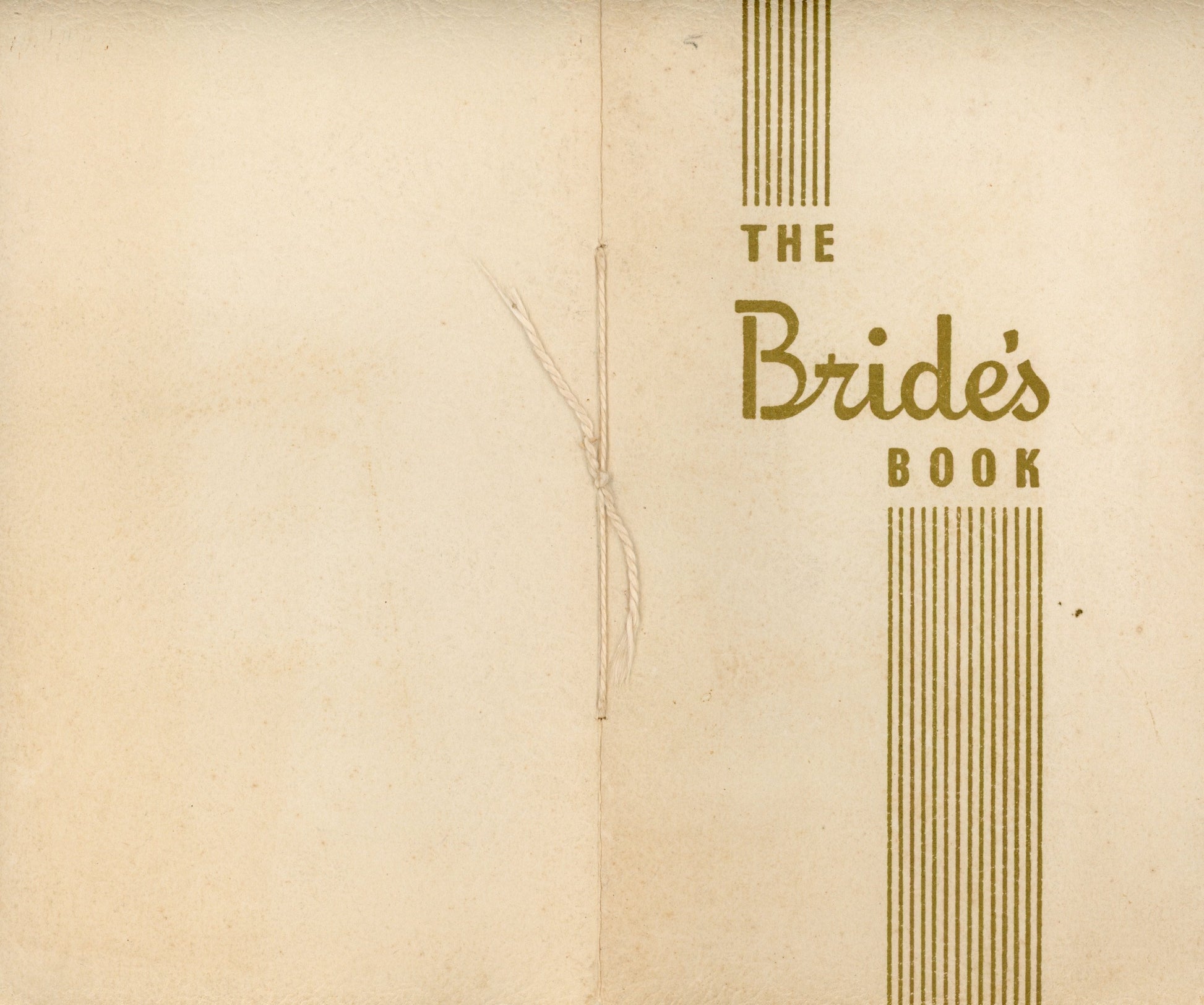 THE BRIDE'S BOOK Published by Montgomery Ward Circa 1955 Unused