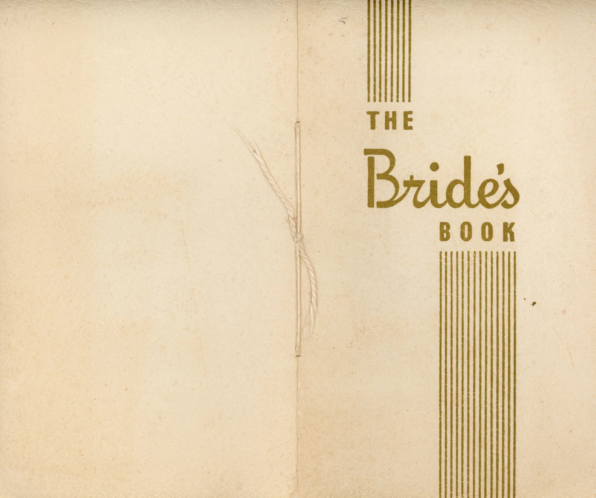 The Bride’s Book – Montgomery Ward Bridal Record Book (c.1955) Front and Back Covers