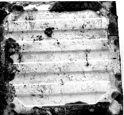 Paire de carreaux de cheminée anciens en majolique motif « Cherry Branch » de U.S. Encaustic Tile Works, Indianapolis, vers 1880-1890