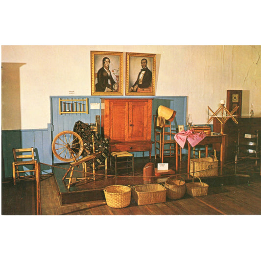 Shaker Museum Auburn Kentucky Sisters Workroom Chrome Postcard Front