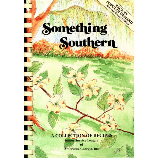 Something Southern cookbook, 1976 6th printing. 398 pages of classic Southern recipes. Hardcover comb‑bound. Cover Image