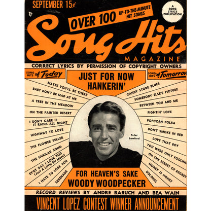 Song Hits September 1948 | Volume 12, No. 4 Peter Lawford