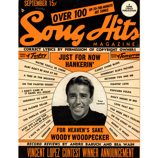 Song Hits September 1948 | Volume 12, No. 4 Peter Lawford