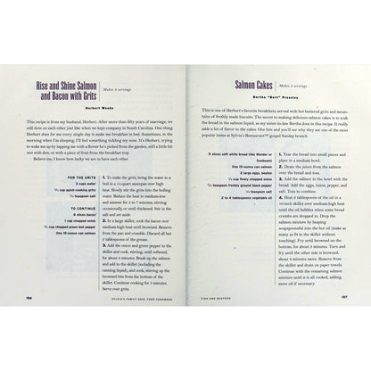Sylvia’s Family Soul Food Cookbook – 1999 Morrow First Edition Recipe for Salmon Cakes