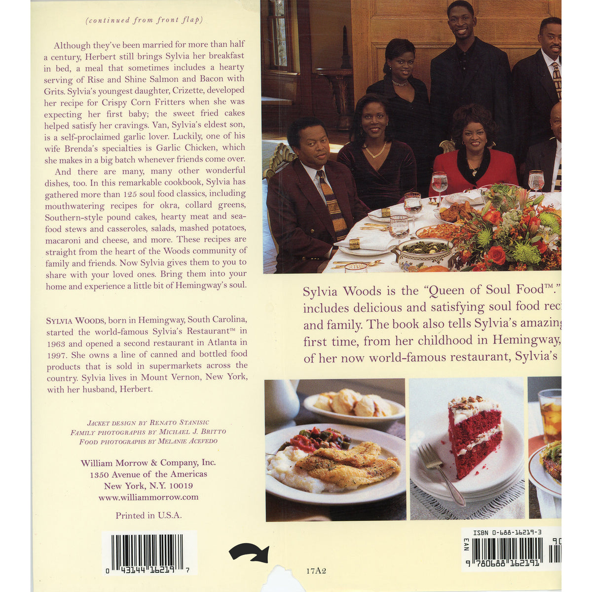 Sylvia’s Family Soul Food Cookbook – 1999 Morrow First Edition 
