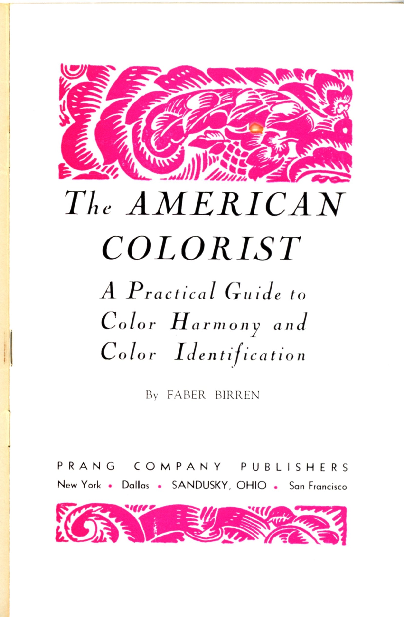 THE AMERICAN COLORIST Faber Birren ©1939 1948 TITLE PAGE