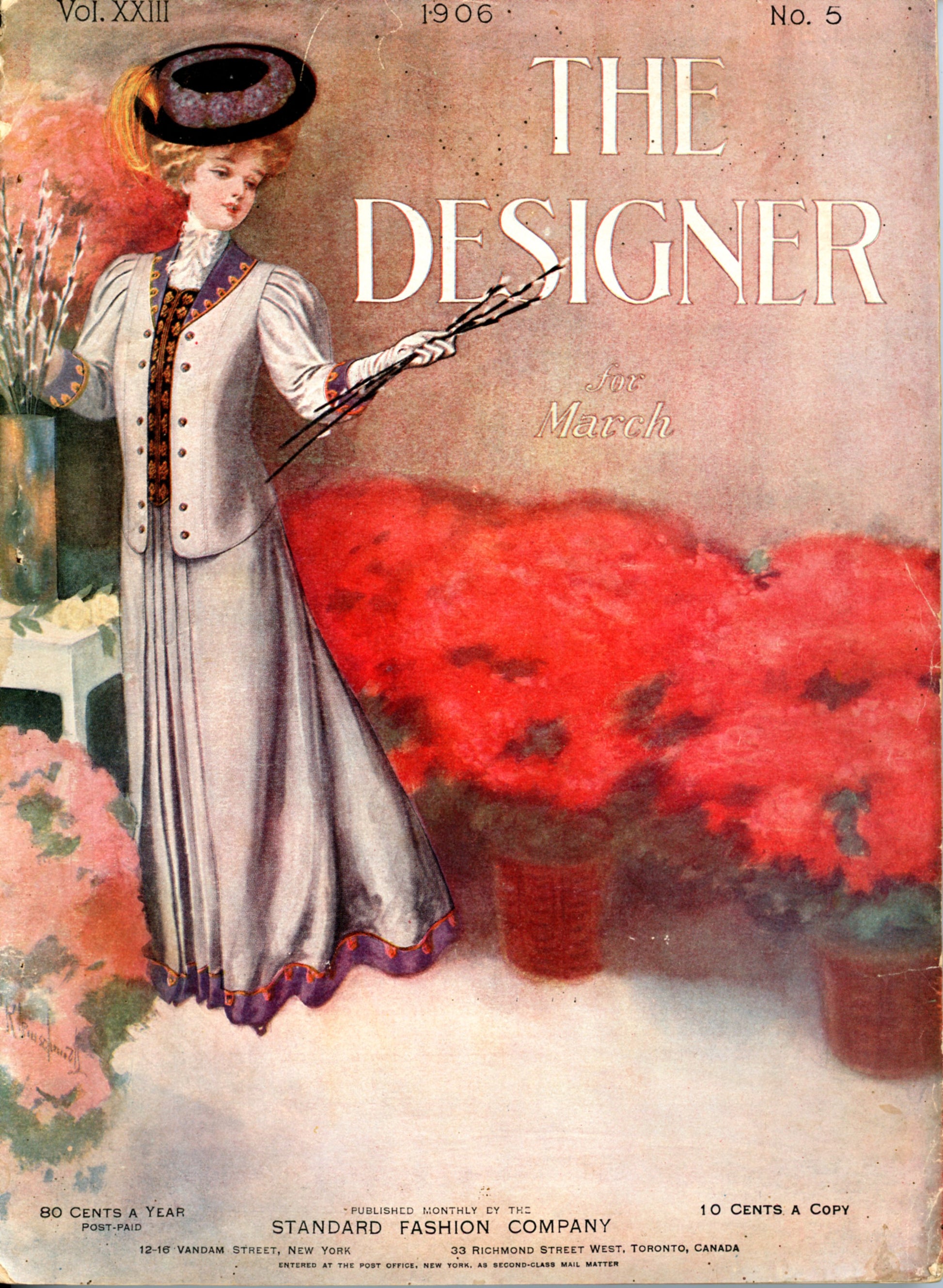 THE DESIGNER Fashion Journal ©March 1906 COVER