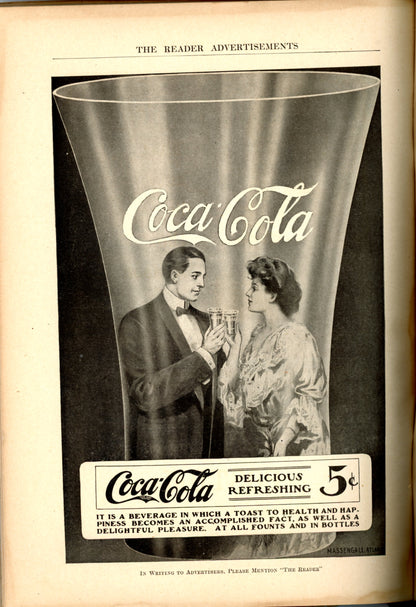 THE READER an Illustrated Monthly Magazine ©June 1906 COCA-COLAR ADVERTISEMENT