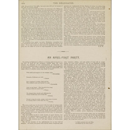The Delineator – Avril 1892 – Vol. 39 No. 4 – Mode victorienne | Histoire des femmes – Butterick Publishing Co.