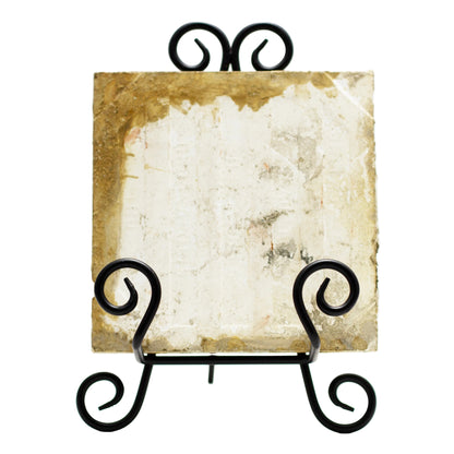 Paire de carreaux de cheminée anciens en majolique motif « Cherry Branch » de U.S. Encaustic Tile Works, Indianapolis, vers 1880-1890