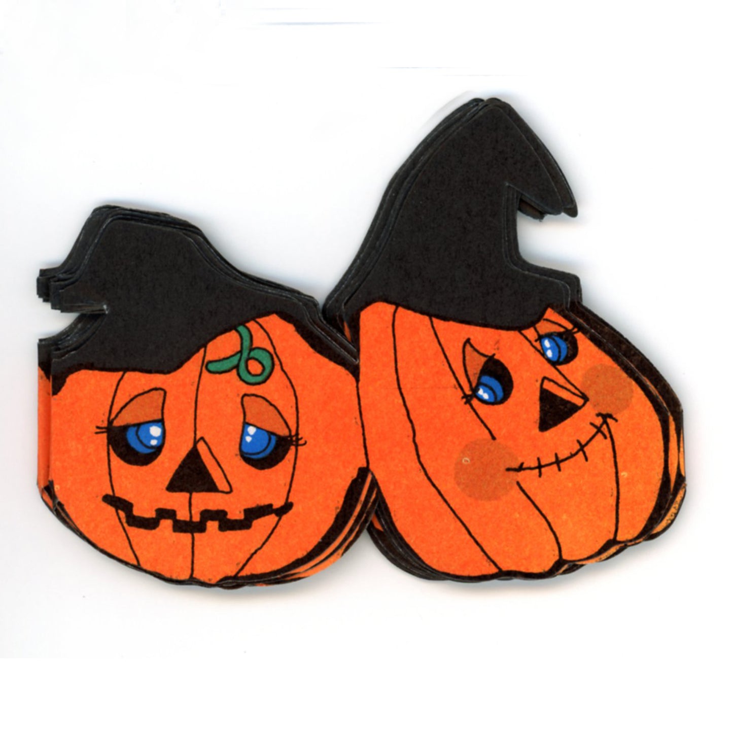 Mini HALLOWEEN JACK-O-LANTERN Garland 9' Circa 1970s