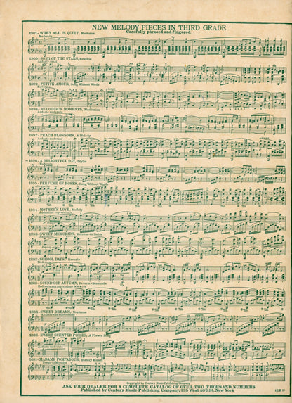 UP IN A SWING Reverie by Montaine Vintage Sheet Music ©1902