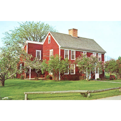 Shelburne Museum Series - Lilacs at Dutton House | Forward's Color Chrome Era Postcards