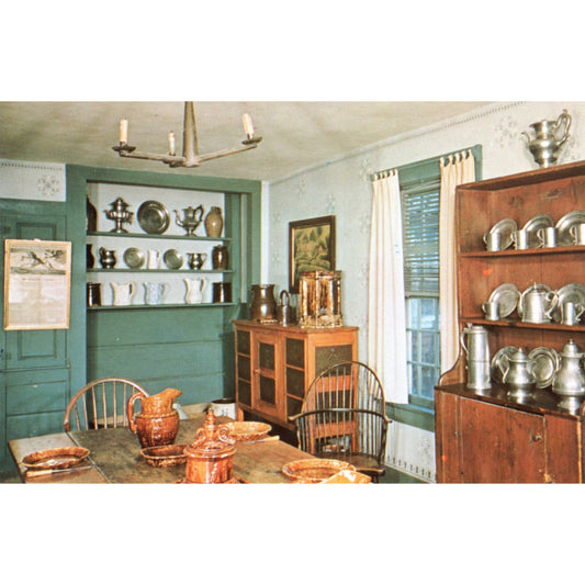 Shelburne Museum Series -Harvest Room Dutton House | Forward's Color Chrome Era Postcards