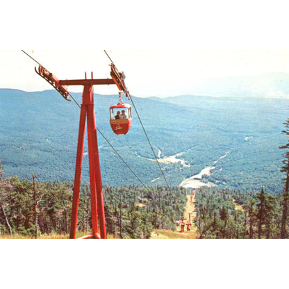 Stowe Gondola – Mt. Mansfield Vermont Vintage Postcard (Chrome Era)  