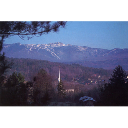 Trapp Family Lodge Stowe Vermont | Stowe Village & Mt. Mansfield Vintage Chrome Postcard 