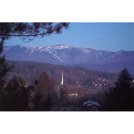 Trapp Family Lodge Stowe Vermont | Stowe Village & Mt. Mansfield Vintage Chrome Postcard 