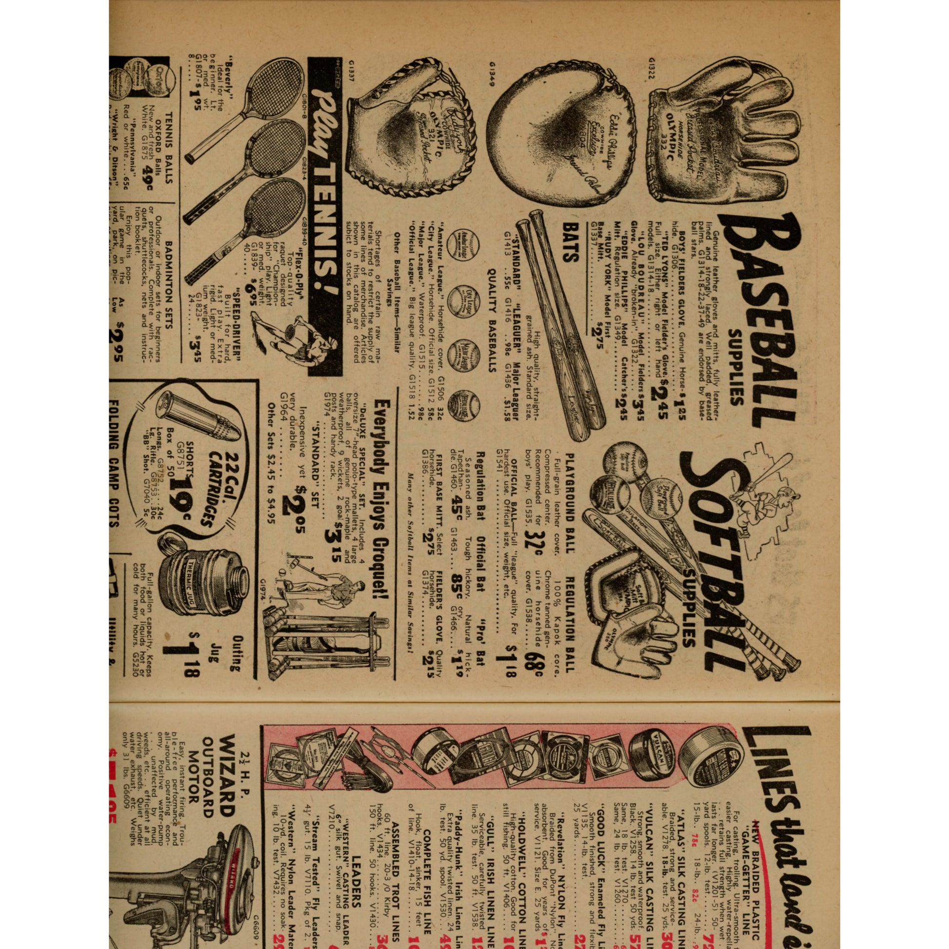 1942 Western Auto Color Circular — Truetone Radios &amp; Wartime Consumer Goods