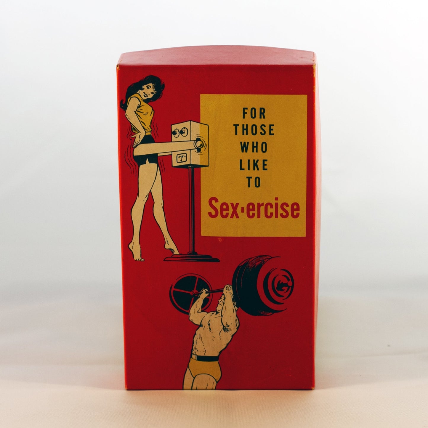 "FOR THOSE WHO LIKE TO SEX-ERCISE" Risqué Gag Gift Circa 1950s Made by Golden's Magic Wand