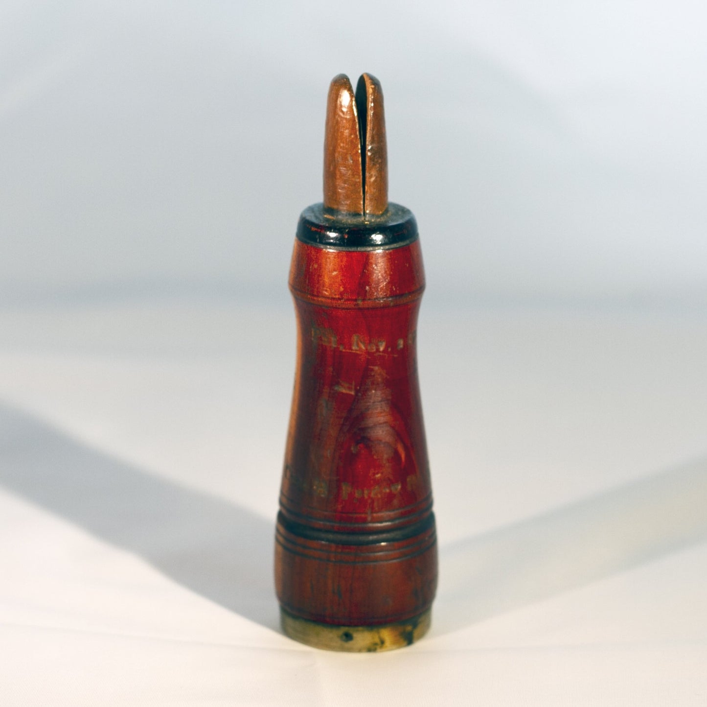 CHARLES H. PERDEW 5” WOOD CROW CALL Patent Date 1909