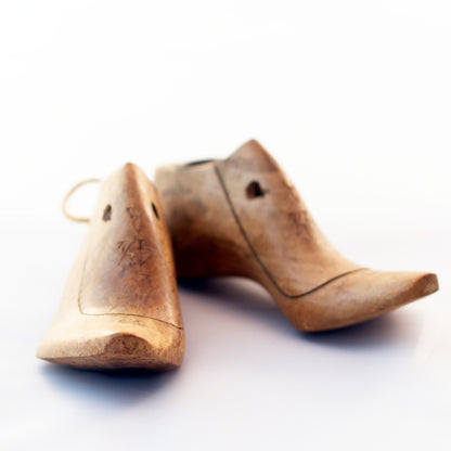 Edwardian Style KRENTLER BROTHERS WOOD SHOE LASTS Salesman Sample Circa 1900 - 1920