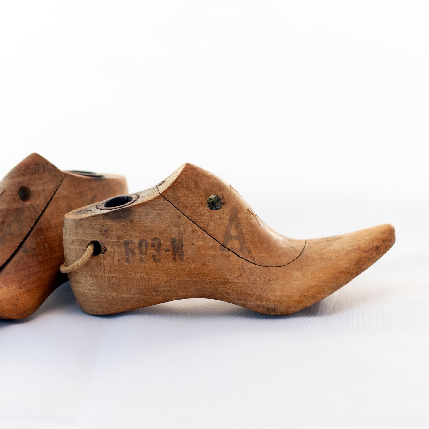 Edwardian Style KRENTLER BROTHERS WOOD SHOE LASTS Salesman Sample Circa 1900 - 1920