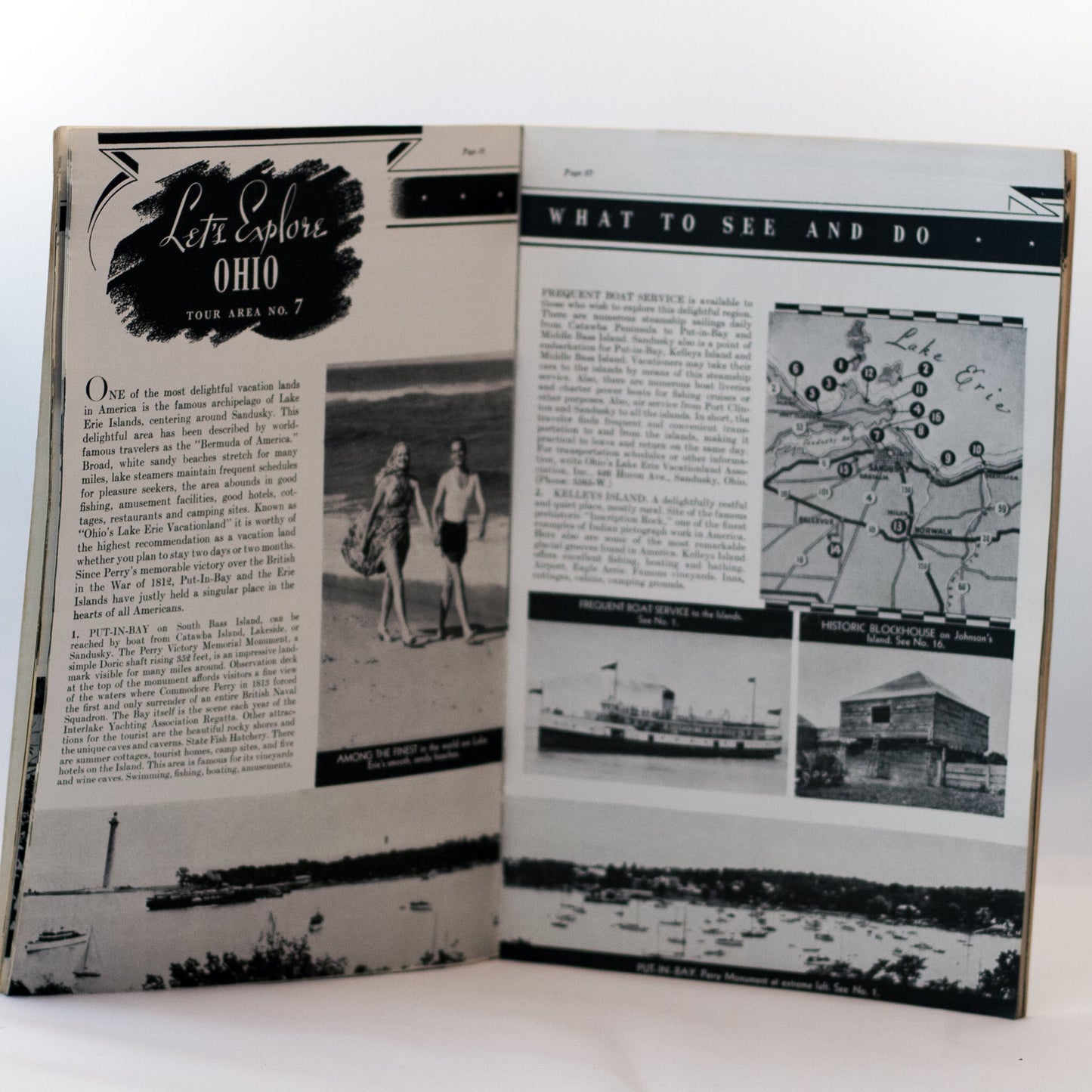 LET'S EXPLORE OHIO Travel Publication by The Standard Ohio Company Circa 1941